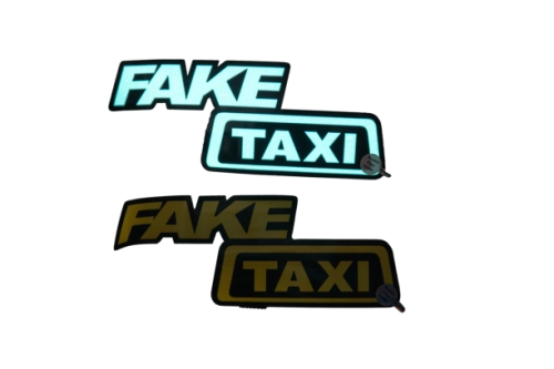 Panel świetlny |  Elektryczna Naklejka LED Fake Taxi