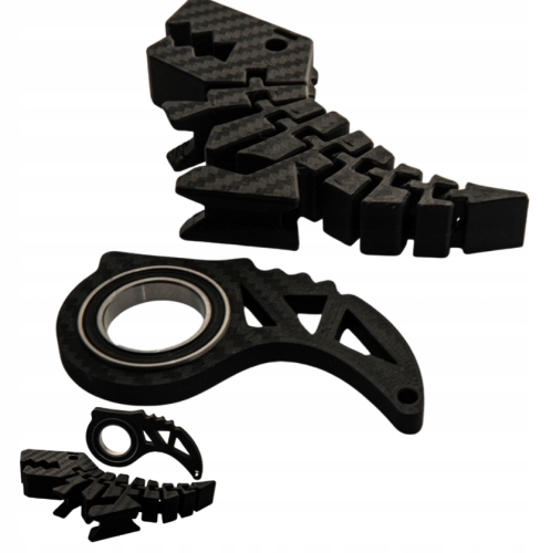 KeySpinner/ KeyRambit/ KeyFlipper  + Flexi Zaur TRex  CARBON HIT TikTok