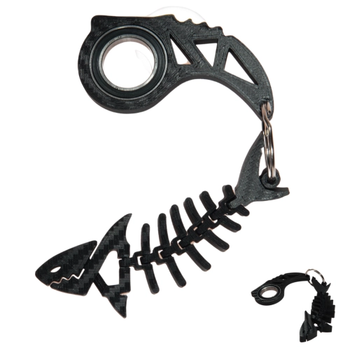KeySpinner/ KeyRambit/ KeyFlipper + Flexi Rybka Fish CARBON HIT TikTok