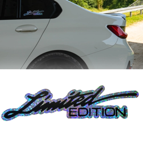 Limited Edition - Naklejka HoloBlack na tle Holograficznym