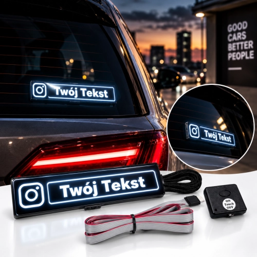 Panel świetlny INSTAGRAM | Elektryczna Naklejka LED