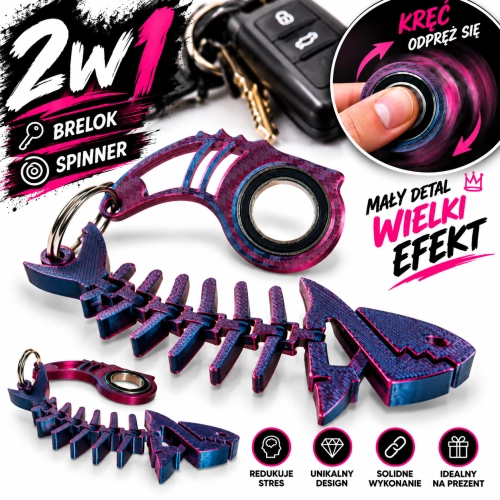 KeySpinner/ KeyRambit/ KeyFlipper + Flexi Rybka Fish MIDNIGT HIT TikTok