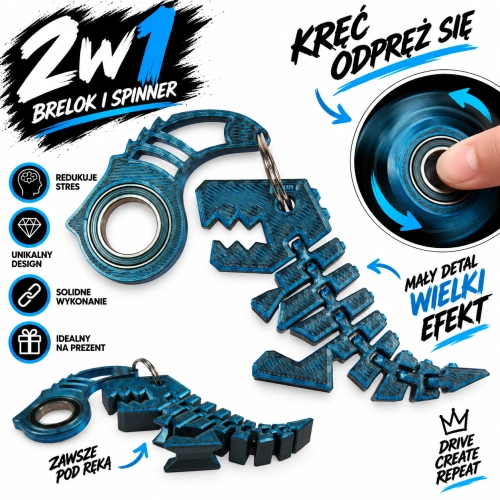 KeySpinner/ KeyRambit/ KeyFlipper + Flexi Zaur TRex STORM SHADOW TikTok HIT