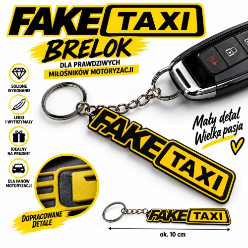 Brelok FAKE TAXI W01 Zawieszka do Kluczy