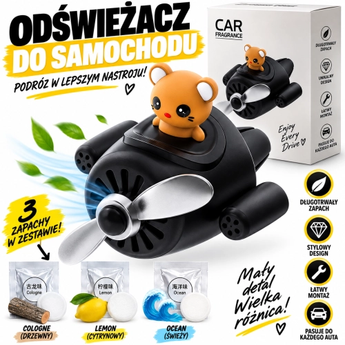 Miś Pilot - Zapach Perfumy Dekoracja Samochodu Bear