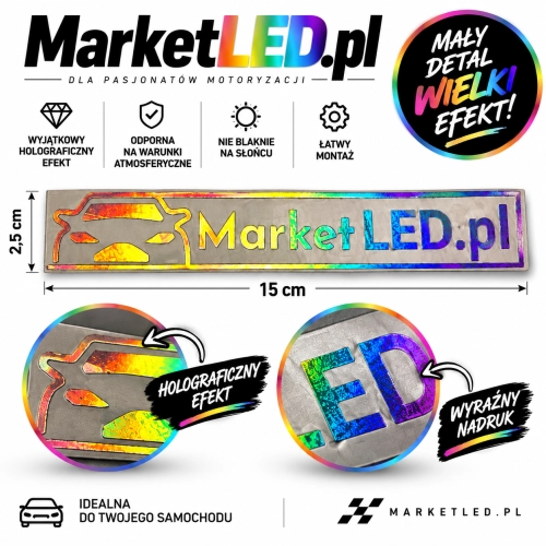 Hologram - Vlepa Market LED -  Na boczne szyby