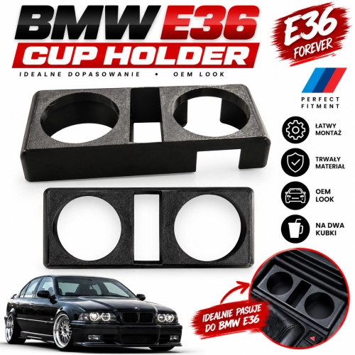 Cup Holder BMW E39 – Podwójny Uchwyt na Kubki do BMW Serii 5 E39